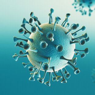 Darstellung eines Corona-Virus