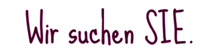 Textelement: Wir suchen Sie.